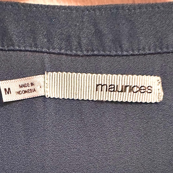 NWOT~Maurice’s Boho Long Sleeve Blouse - Picture 3 of 4